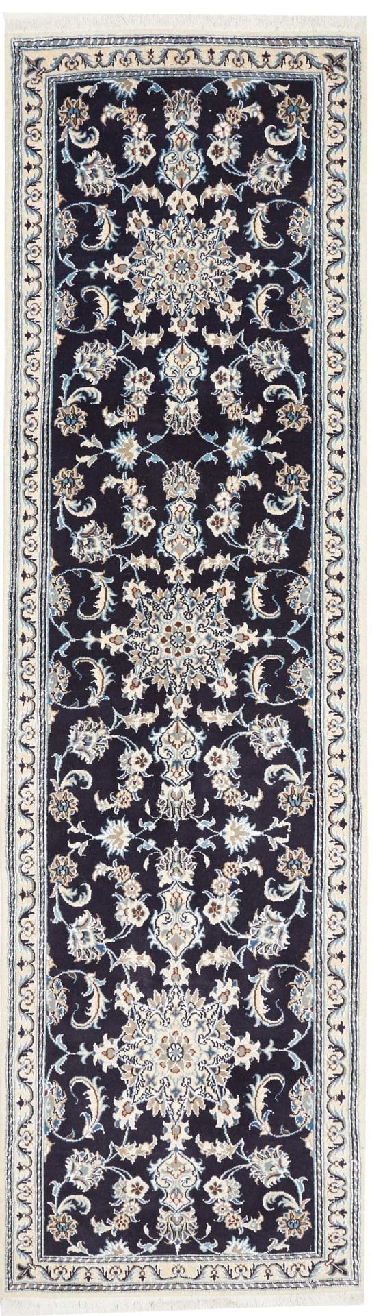 Nain Persian Rug — hand-knotted, 83 × 291 cm, Wool