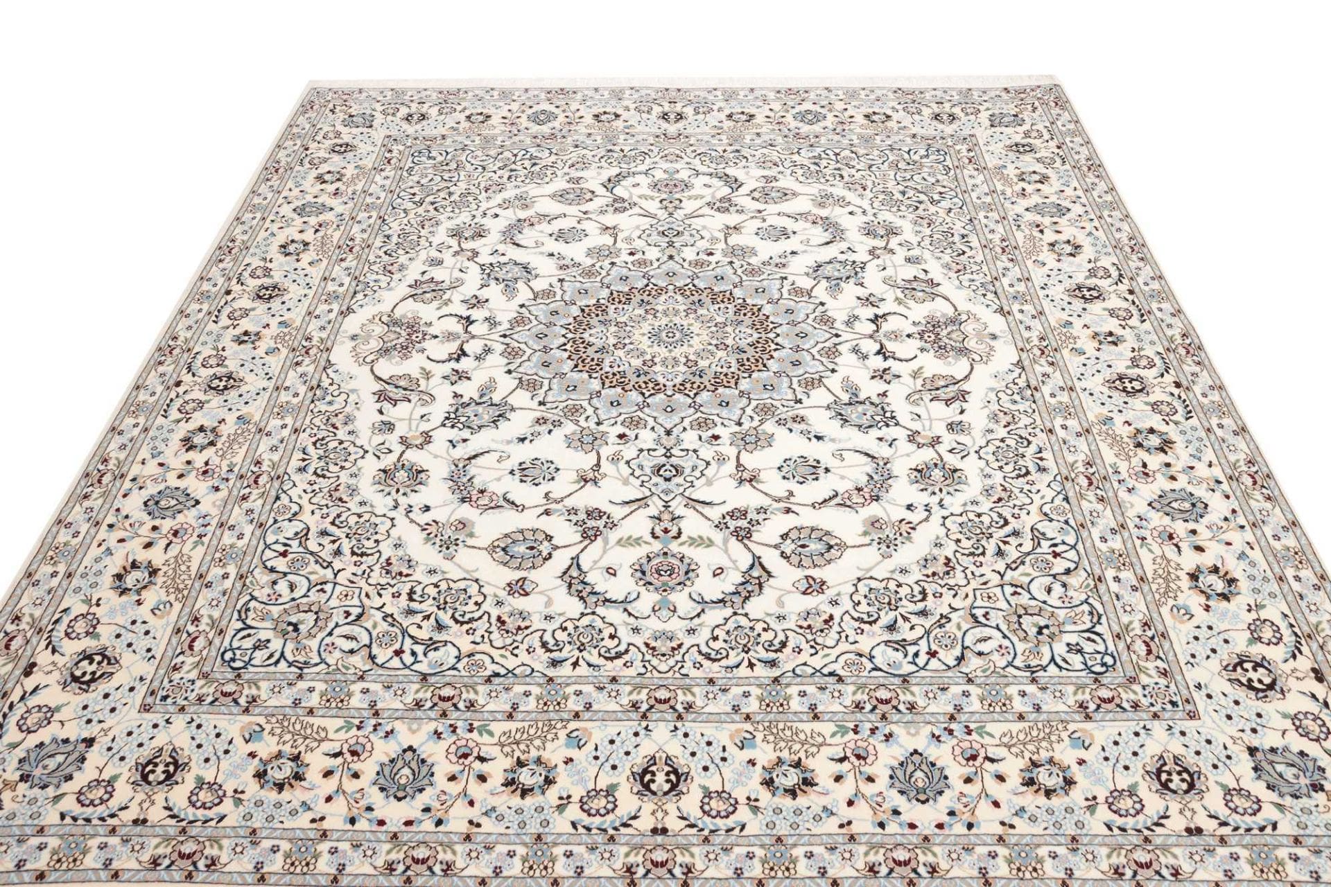 Hand-Knotted Wool Nain Persian Rug, 213 × 251 cm