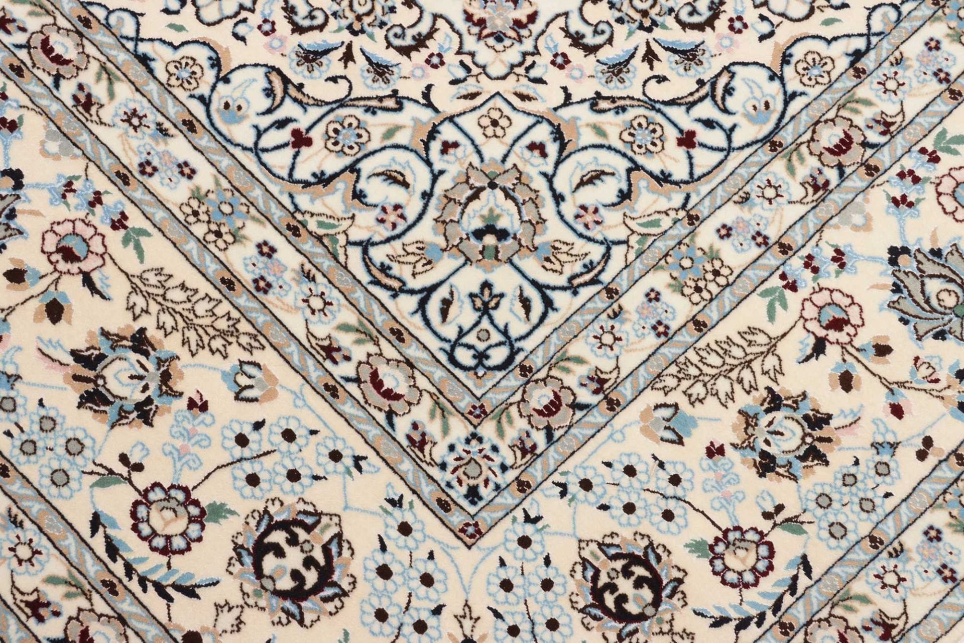 Hand-Knotted Wool Nain Persian Rug, 213 × 251 cm