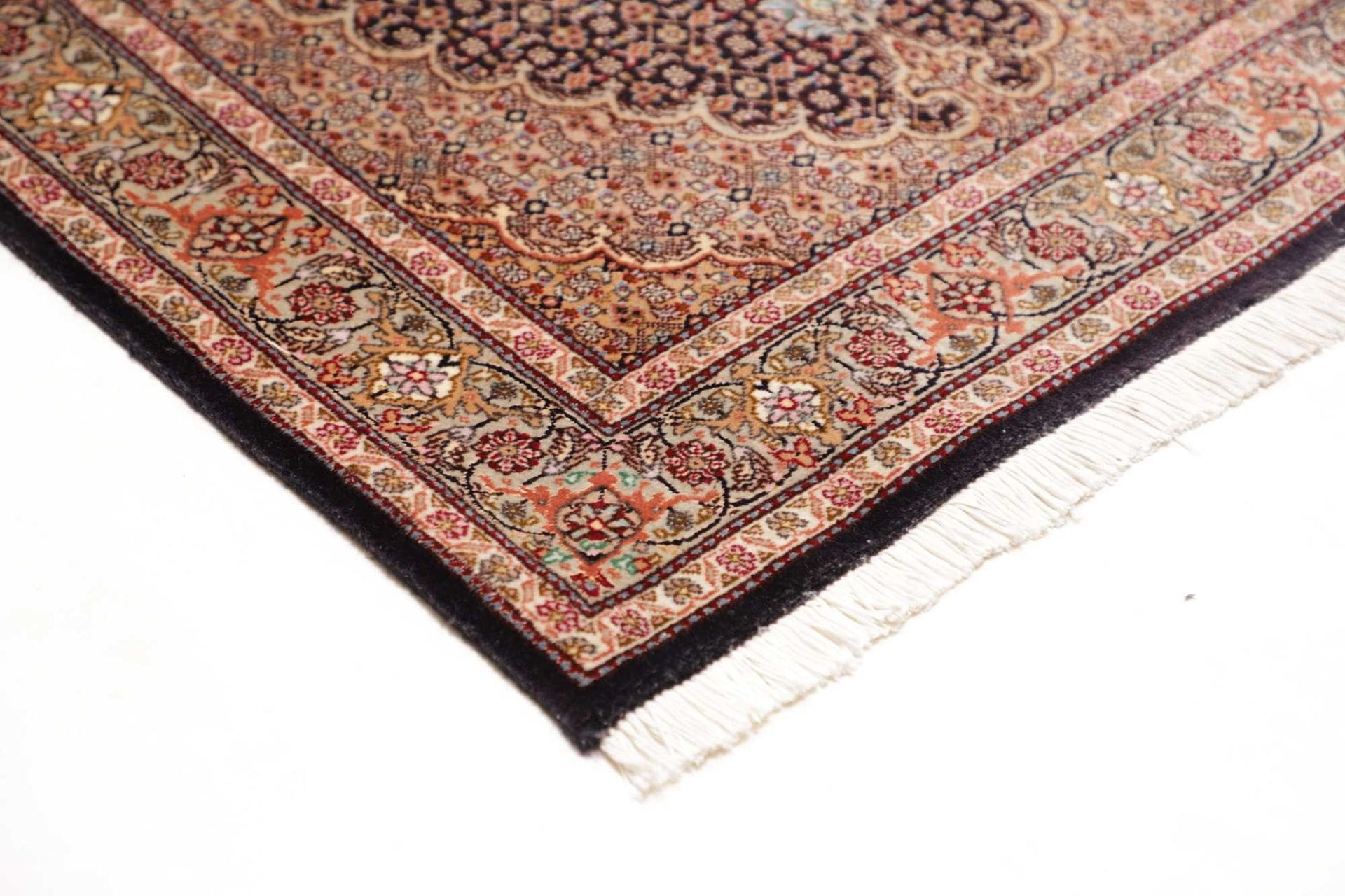 tabriz-mahi-teppich-88-x-252-cm-hochwertige-schurwolle-handgeknupft-4 Hand-Knotted Wool Tabriz Persian Rug, 88 × 252 cm
