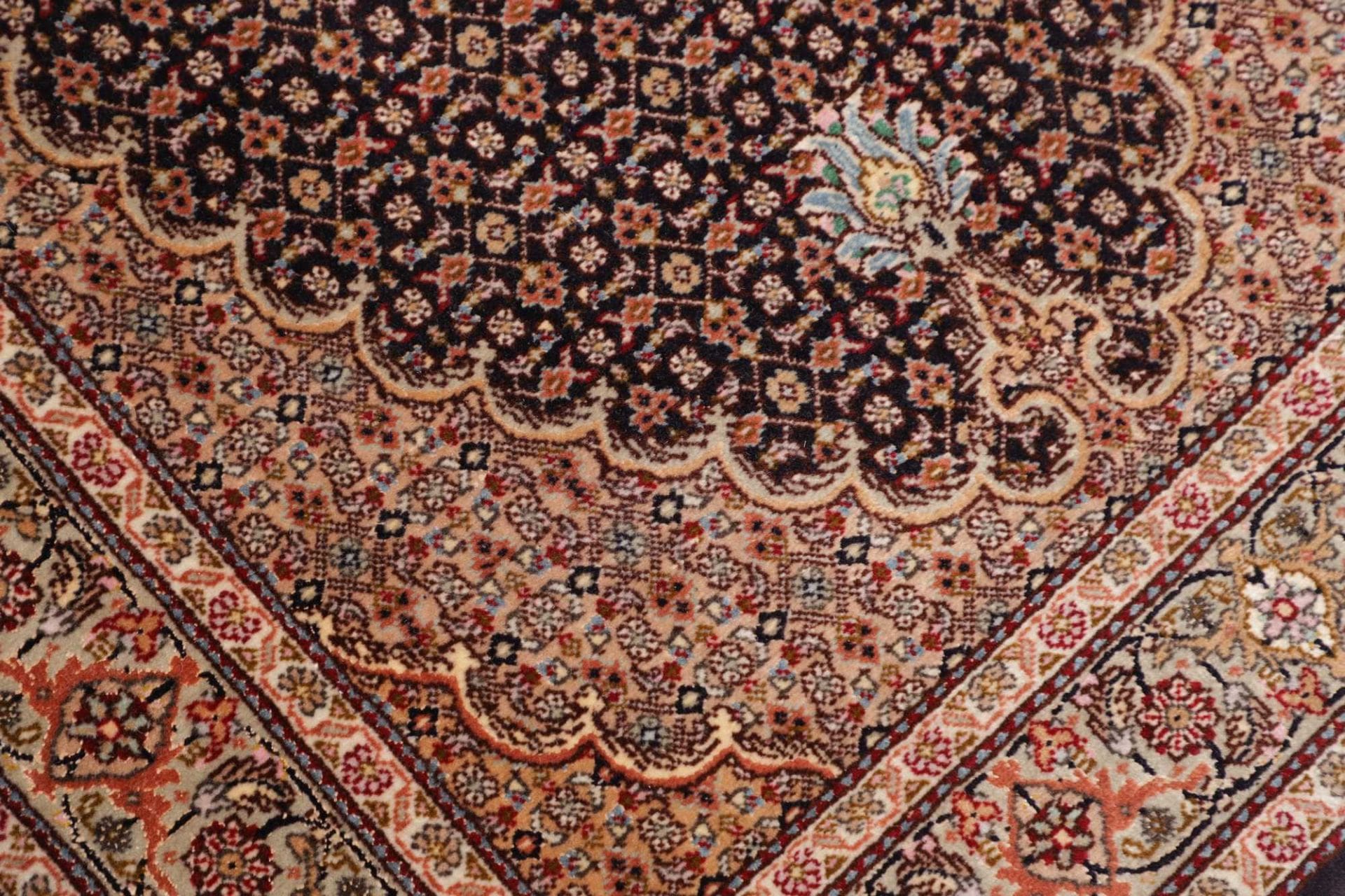 tabriz-mahi-teppich-88-x-252-cm-hochwertige-schurwolle-handgeknupft-5 Hand-Knotted Wool Tabriz Persian Rug, 88 × 252 cm