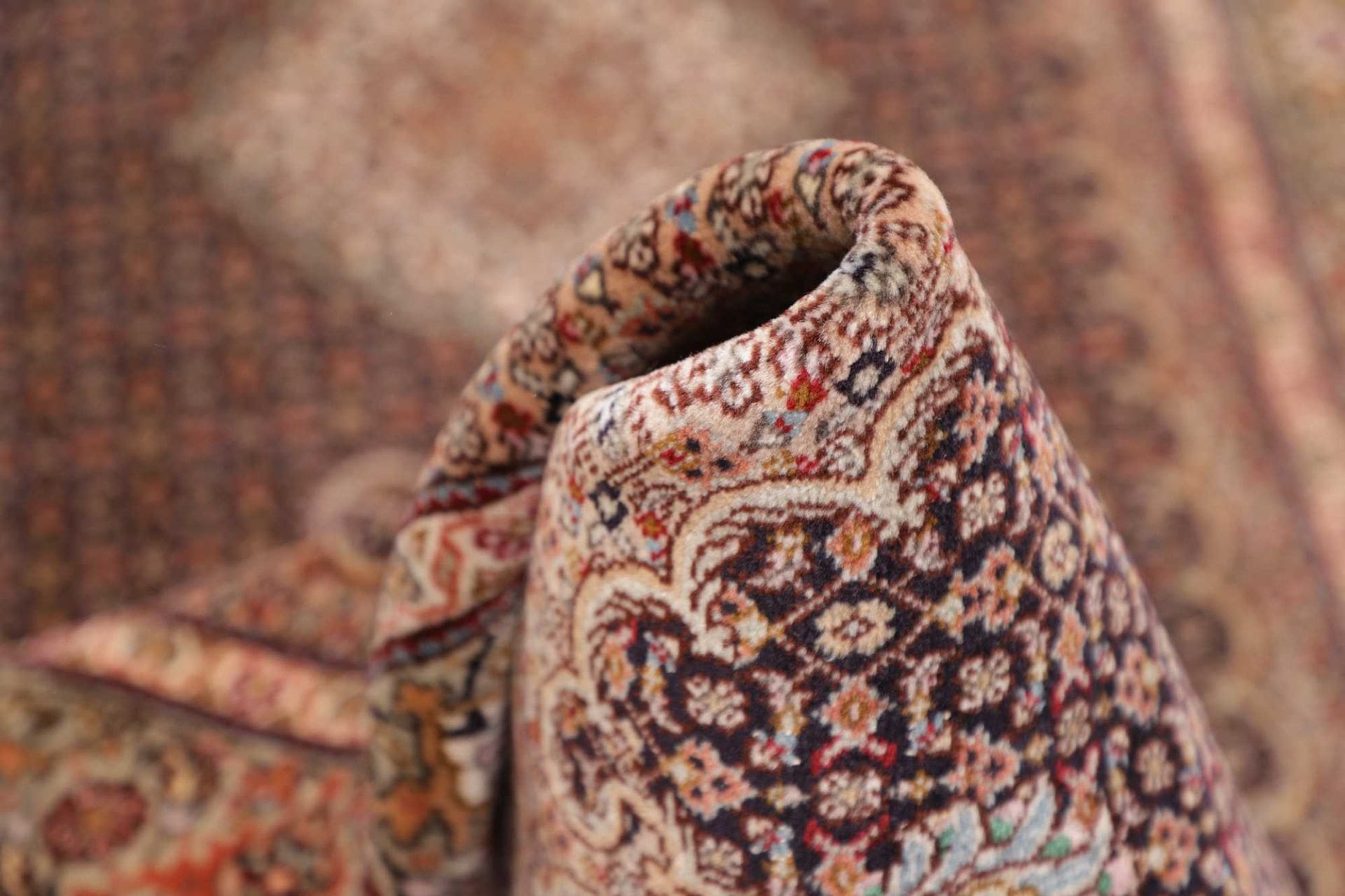 tabriz-mahi-teppich-88-x-252-cm-hochwertige-schurwolle-handgeknupft-7 Hand-Knotted Wool Tabriz Persian Rug, 88 × 252 cm