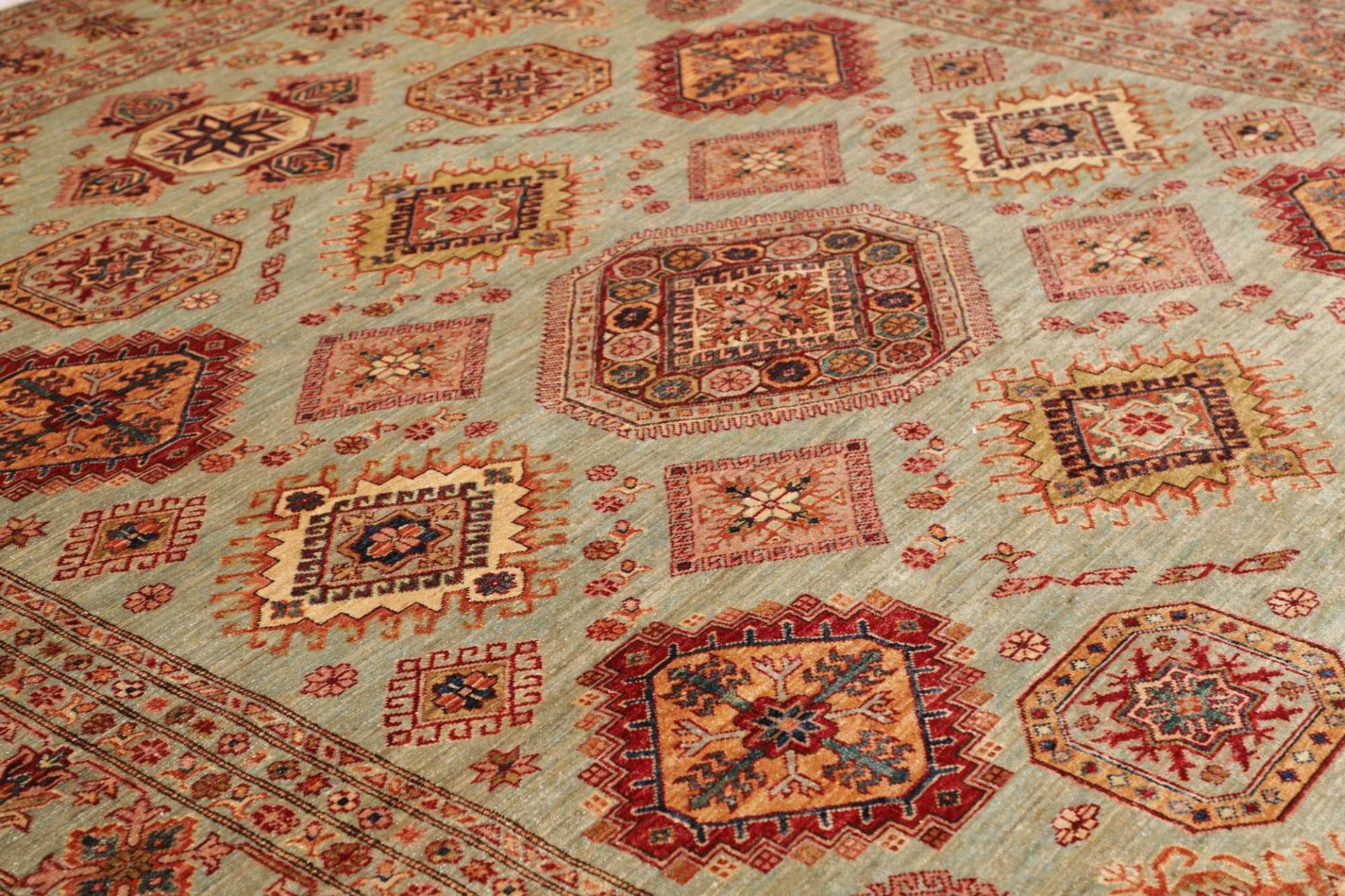 Kazak Pakistani Rug 253 × 310 cm, Wool, hand-knotted