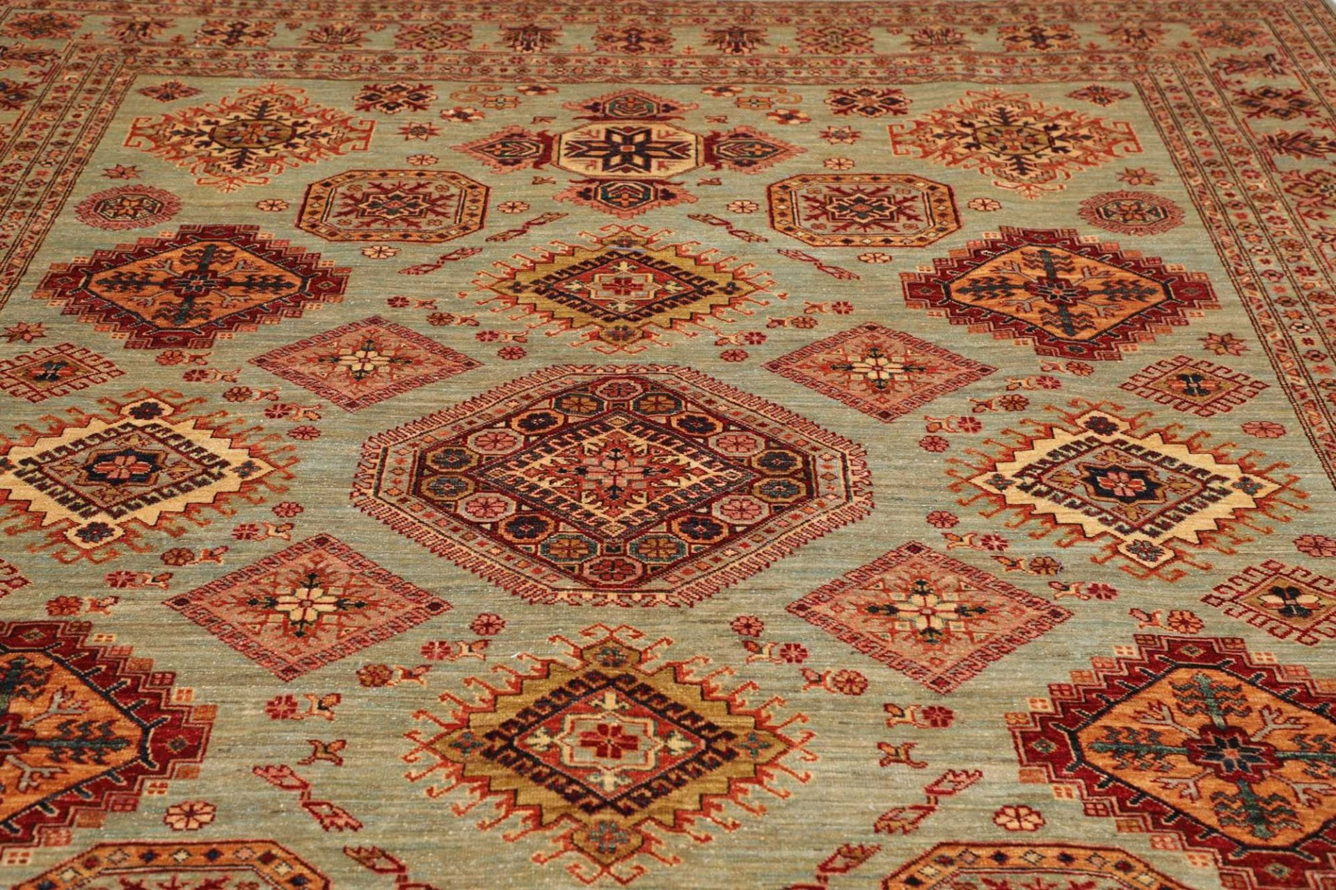 Kazak Pakistani Rug 253 × 310 cm, Wool, hand-knotted