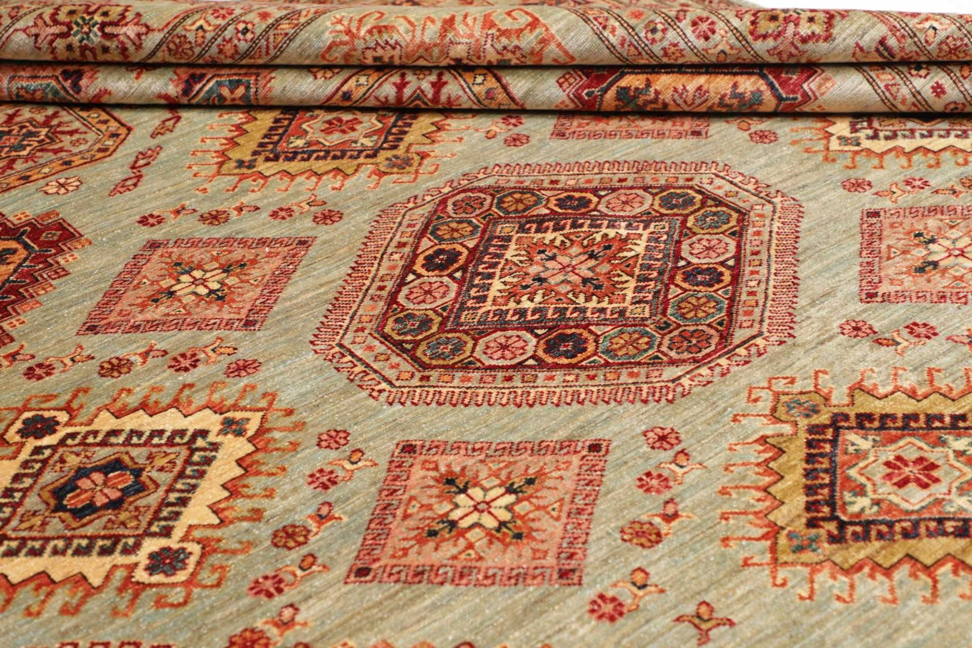 Kazak Pakistani Rug 253 × 310 cm, Wool, hand-knotted