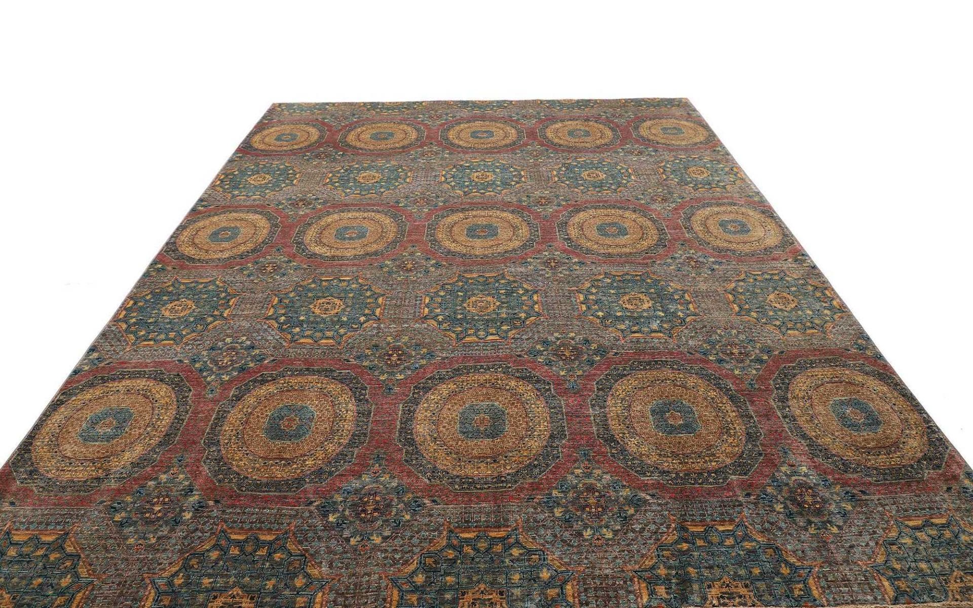 Mamluk Pakistani Rug 249 × 303 cm, Wool, hand-knotted