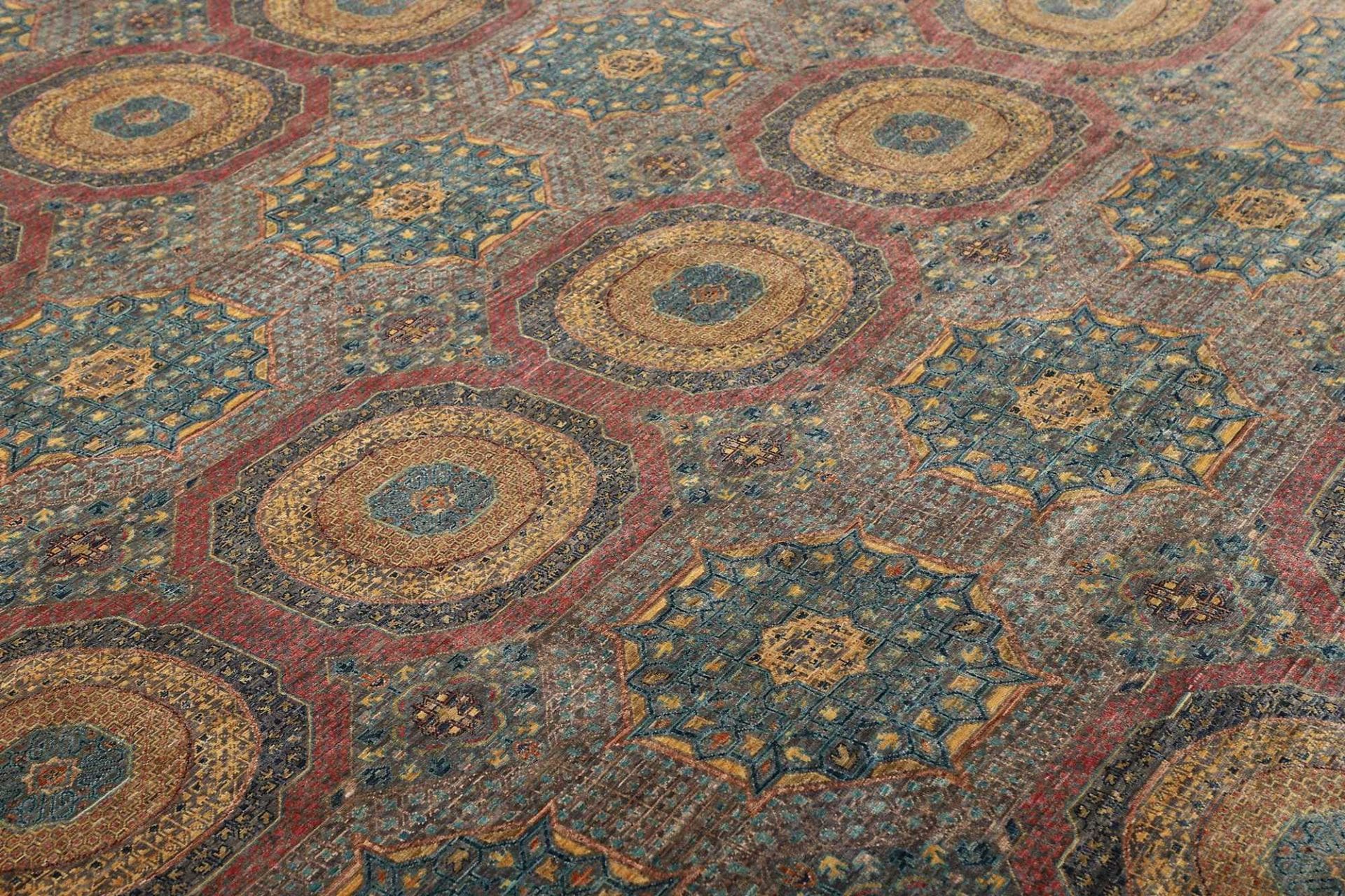 Mamluk Pakistani Rug 249 × 303 cm, Wool, hand-knotted