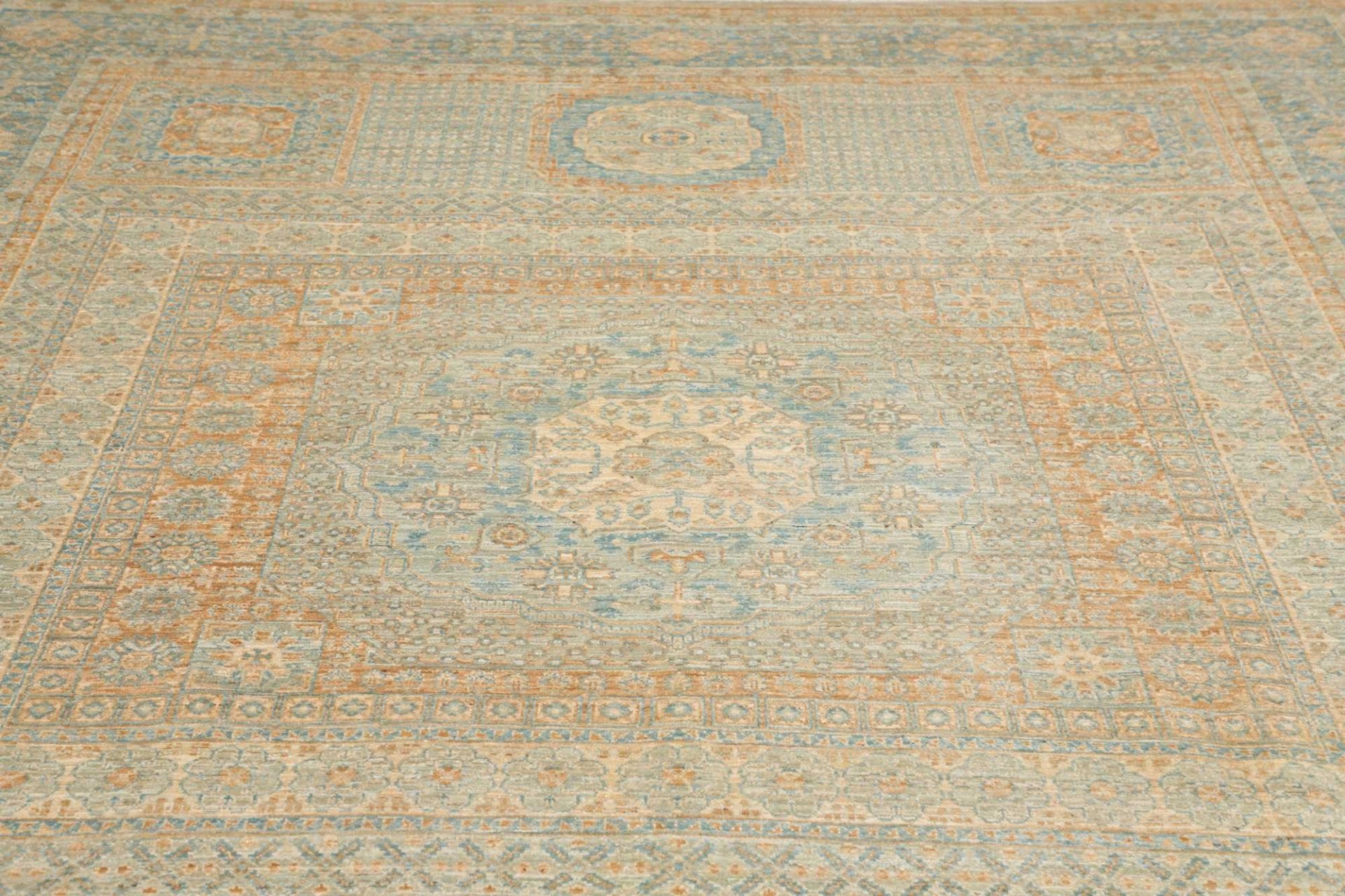 Mamluk Pakistani Rug — hand-knotted, 243 × 294 cm, Wool