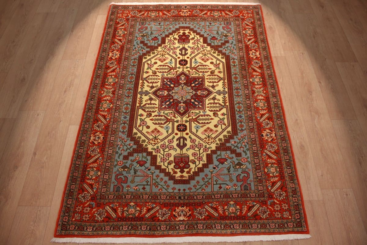 perser-teppich-gom-210x142-cm-handgeknupft-naturfarben-harmonisch Qom Persian Rug — hand-knotted, Wool