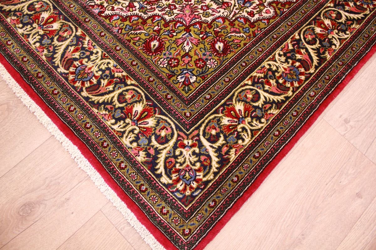 perser-teppich-ghom-206x136-cm-beige-feingliedrig-handgeknupft-4 Qom Persian Rug — hand-knotted, Wool