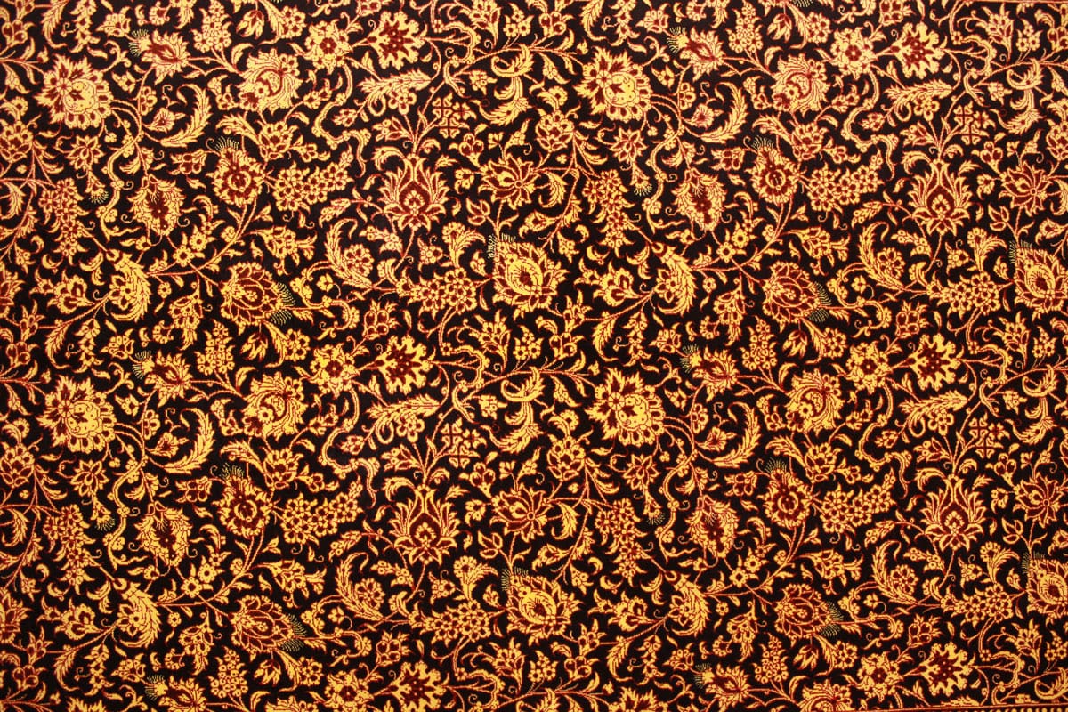 seidenteppich-ghom-202x131-cm-schwarz-gold-handgeknupft-orientteppich-7 Qom Persian Rug — handmade, Wool