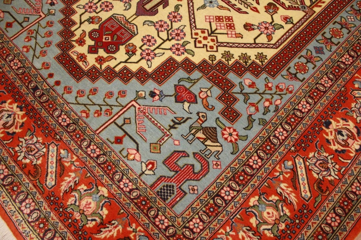 perser-teppich-gom-210x142-cm-handgeknupft-naturfarben-harmonisch-5 Qom Persian Rug — hand-knotted, Wool