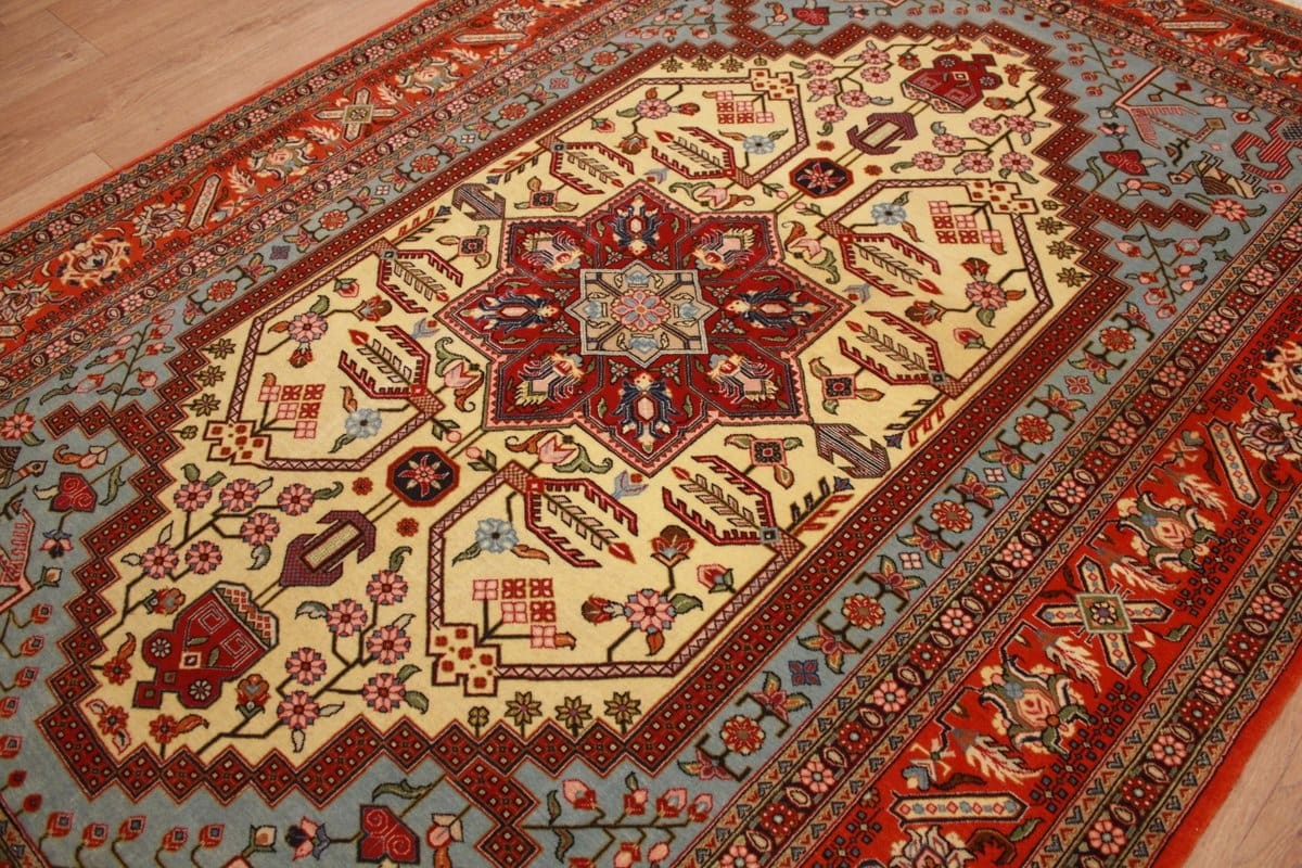 perser-teppich-gom-210x142-cm-handgeknupft-naturfarben-harmonisch-6 Qom Persian Rug — hand-knotted, Wool