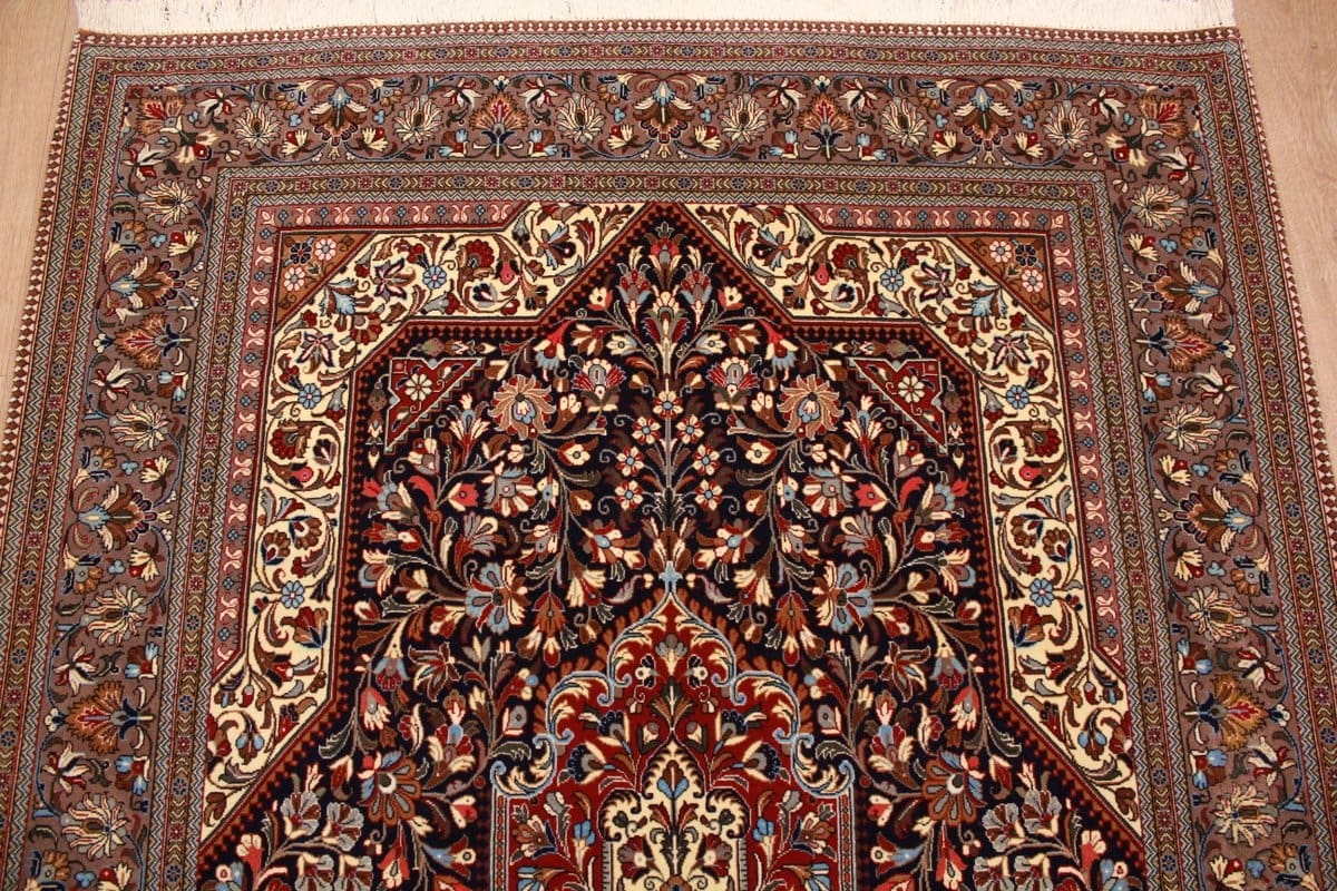 perser-teppich-ghom-226x145-cm-dunkelblau-handgeknupft-2 Qom Persian Rug