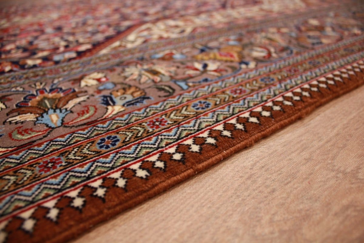 perser-teppich-ghom-226x145-cm-dunkelblau-handgeknupft-8 Qom Persian Rug
