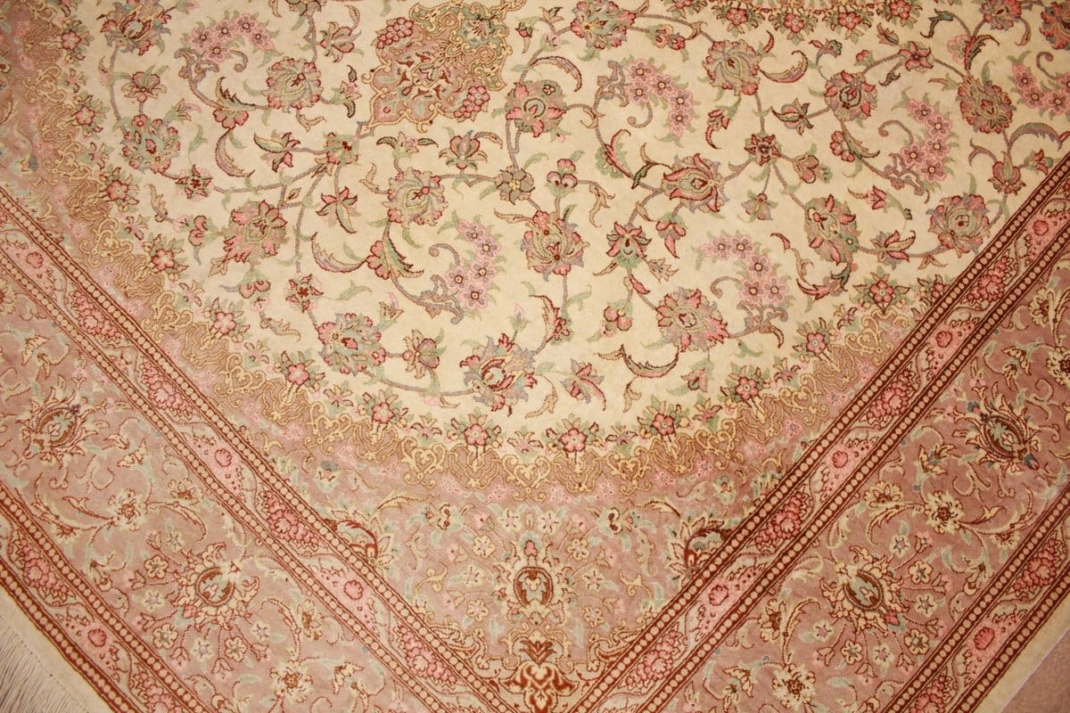 ghom-seidenteppich-195x135-cm-beige-feingliedrig-handgeknupft-5 Qom Silk Rug 195×135 cm Beige, feingliedrig, hand-knotted
