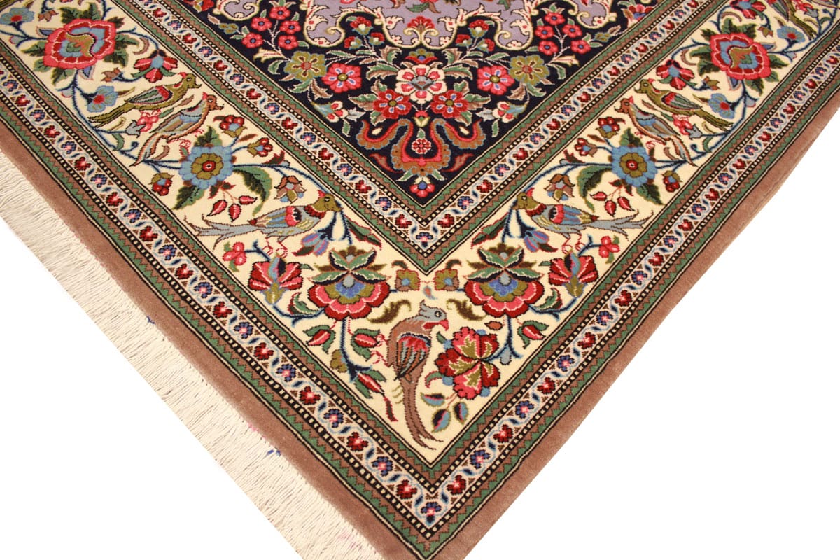 perser-teppich-ghom-202x139-cm-lila-handgeknupft-naturfarben-4 Qom Persian Rug — hand-knotted, Wool