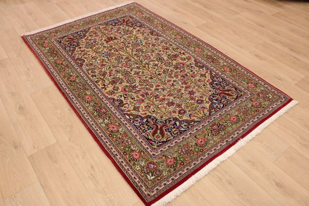perser-teppich-gom-221x146-cm-naturfarben-handgeknupft-1 Qom Persian Rug — hand-knotted, Wool