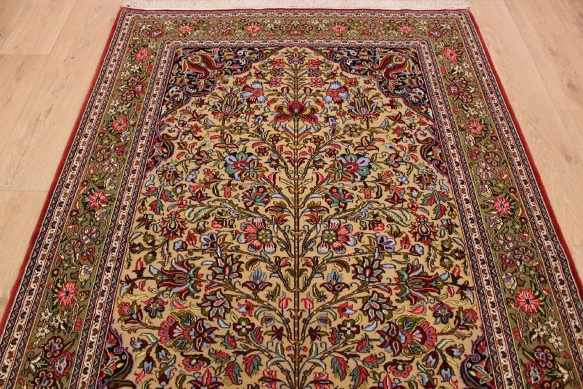 perser-teppich-gom-221x146-cm-naturfarben-handgeknupft-2 Qom Persian Rug — hand-knotted, Wool