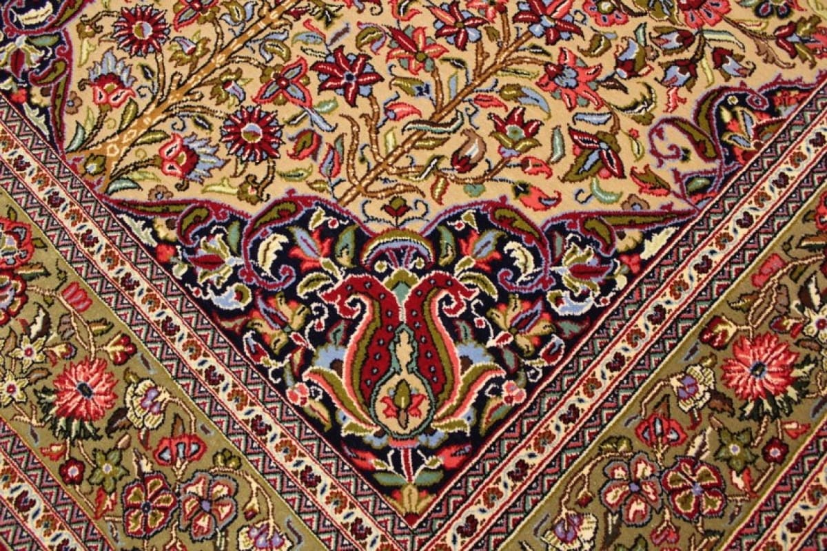 perser-teppich-gom-221x146-cm-naturfarben-handgeknupft-5 Qom Persian Rug — hand-knotted, Wool