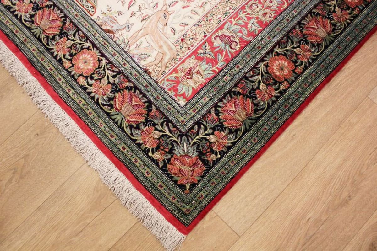 perserteppich-ghom-209x140-cm-seidenteppich-unikat-handgeknupft-4 Qom Persian Rug