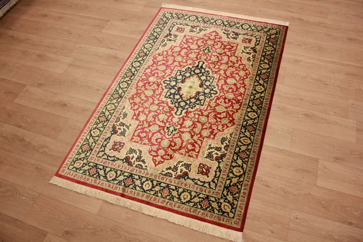 perser-teppich-gom-seidenteppich-207x136-cm-naturfarben-handgeknupft-3 Qom Persian Rug