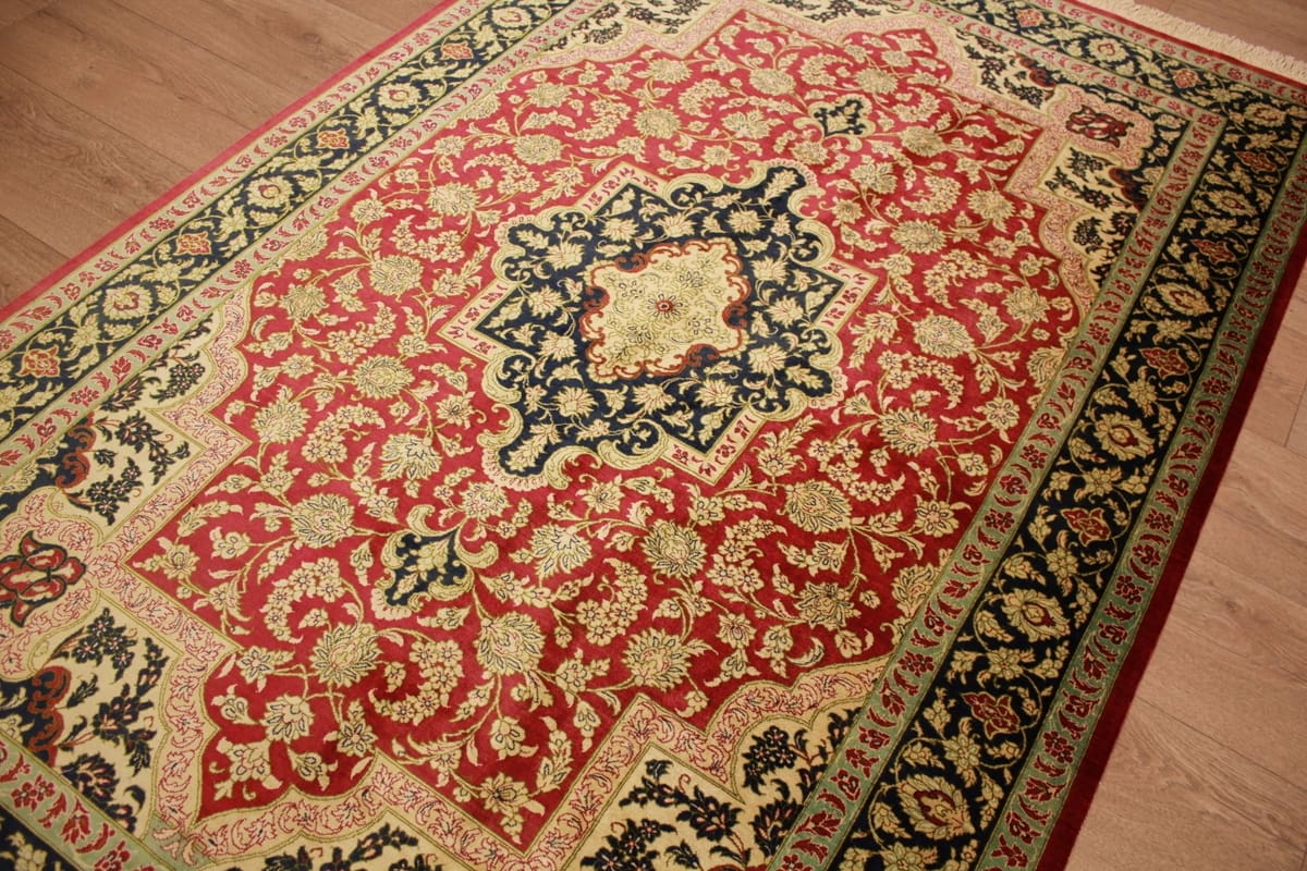 perser-teppich-gom-seidenteppich-207x136-cm-naturfarben-handgeknupft-6 Qom Persian Rug