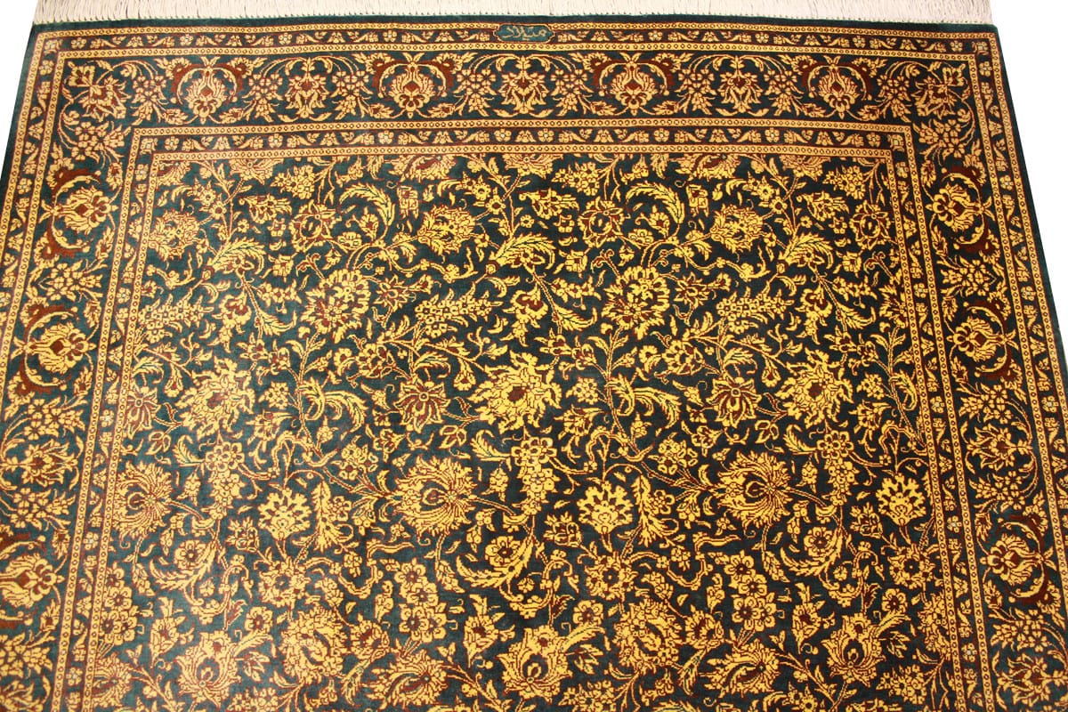 Perser Teppich Qom Silk Rug „Milad“ 151×100 cm, hand-knotted