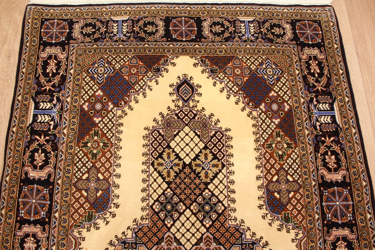 perser-teppich-ghom-152x101-cm-naturfarben-exakte-knupfung-handgeknupft-2 Qom Persian Rug — hand-knotted, Wool