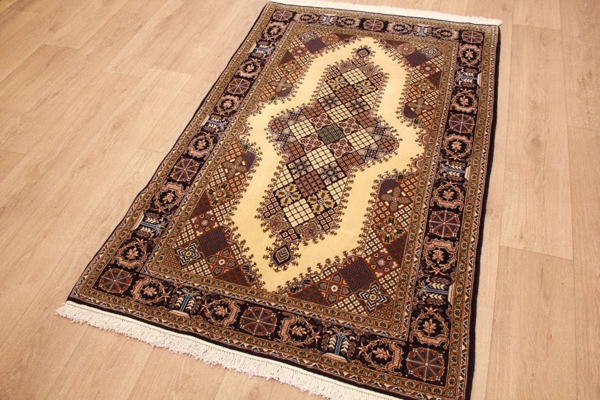 perser-teppich-ghom-152x101-cm-naturfarben-exakte-knupfung-handgeknupft-3 Qom Persian Rug — hand-knotted, Wool