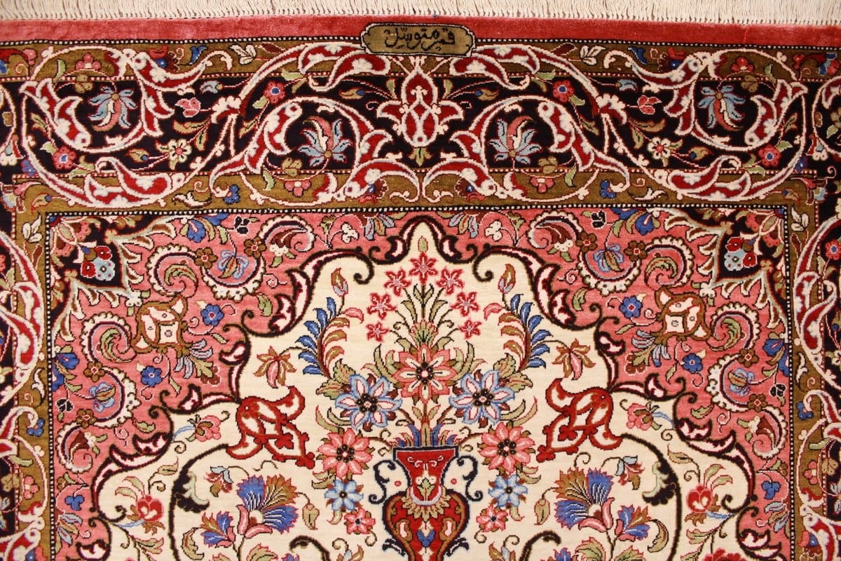 orientteppich-ghom-158x103-cm-beige-feine-seide-handgeknupft-8 Qom Persian Rug — hand-knotted, Silk