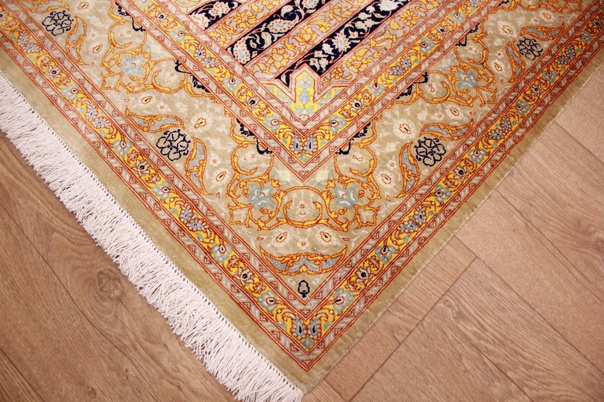 ghom-seidenteppich-149x99-cm-gold-harmonische-naturfarben-handgeknupft-4 Qom Silk Rug 149×99 cm Gold, harmonische Naturfarben, hand-knotted