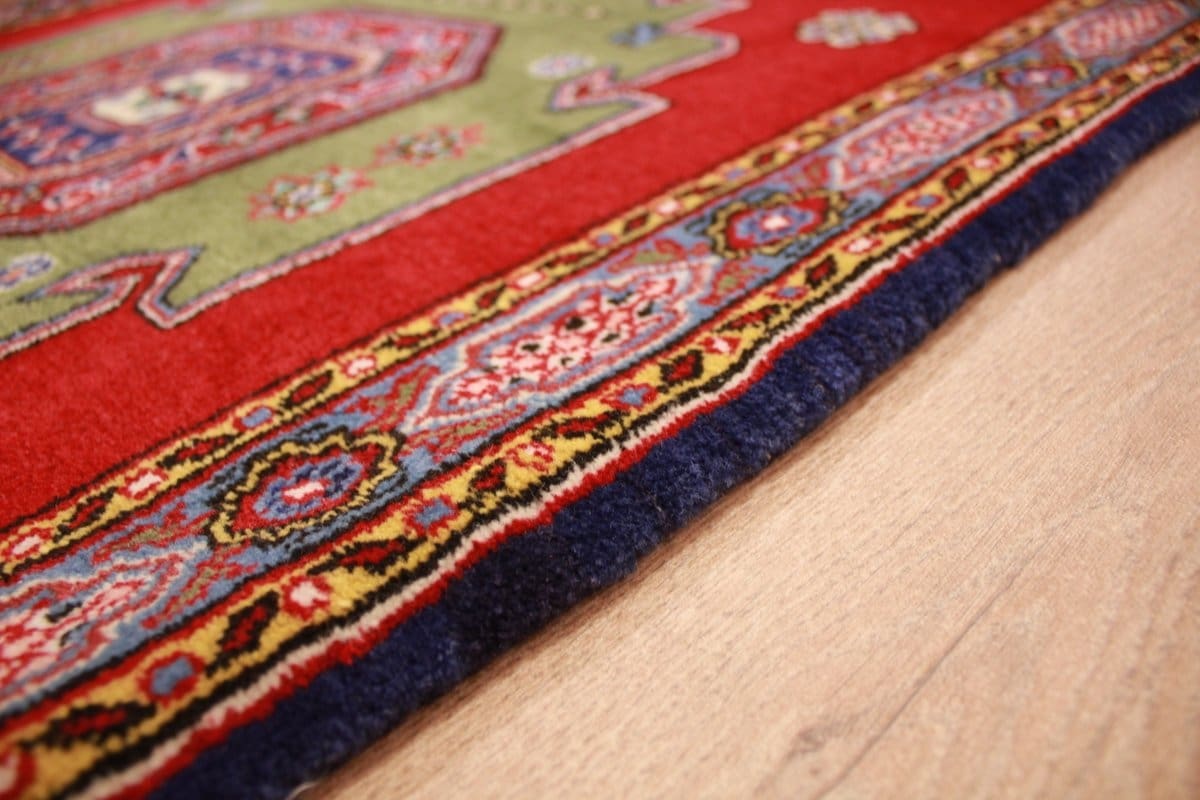 perser-teppich-ghom-126x84-cm-rot-wolle-handgeknupft-6 Qom Persian Rug — hand-knotted, Wool