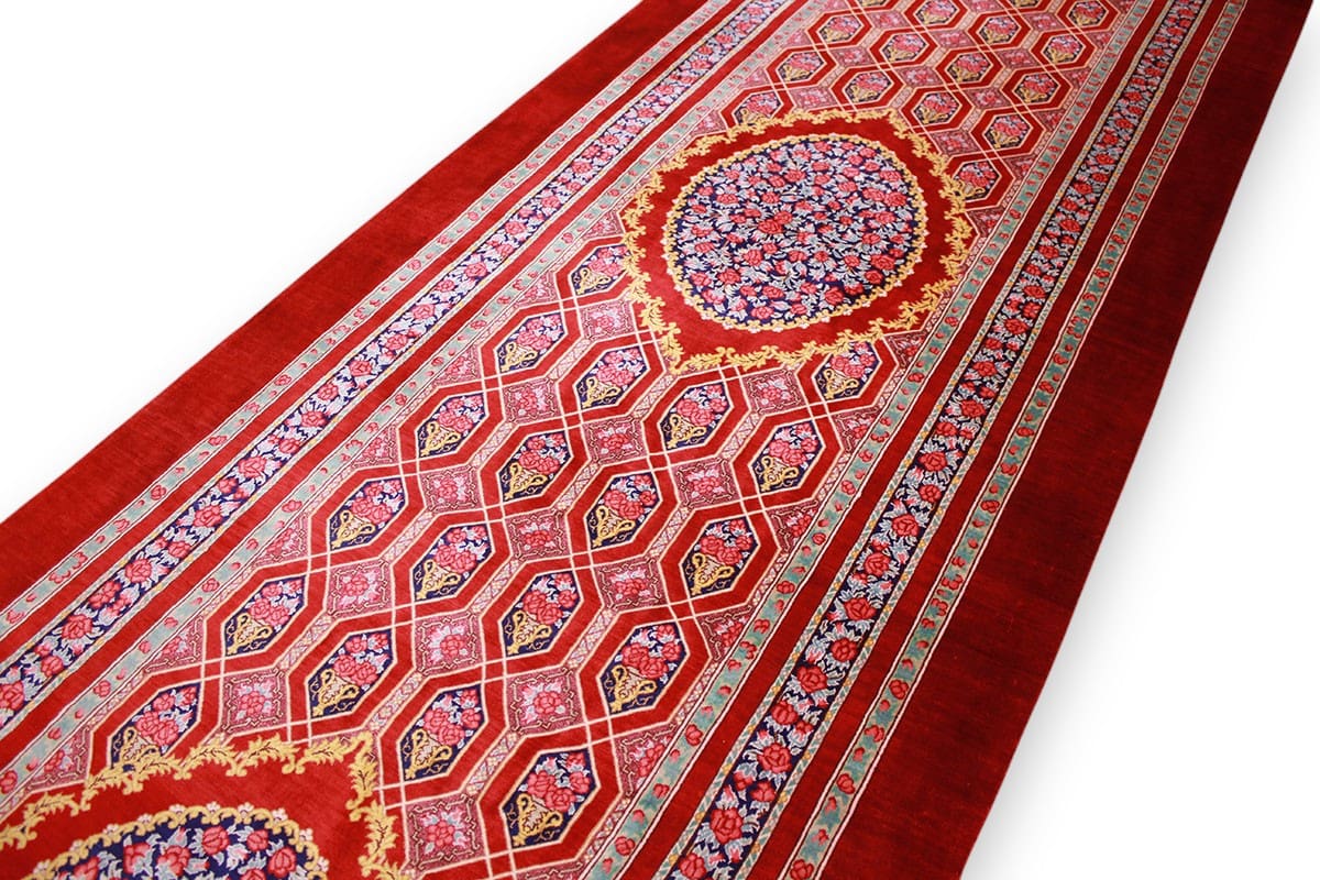 orientteppich-seidenteppich-laufer-ghom-310x81-cm-naturfarben-handgeknupft-13 Qom Persian Rug — handmade, Silk