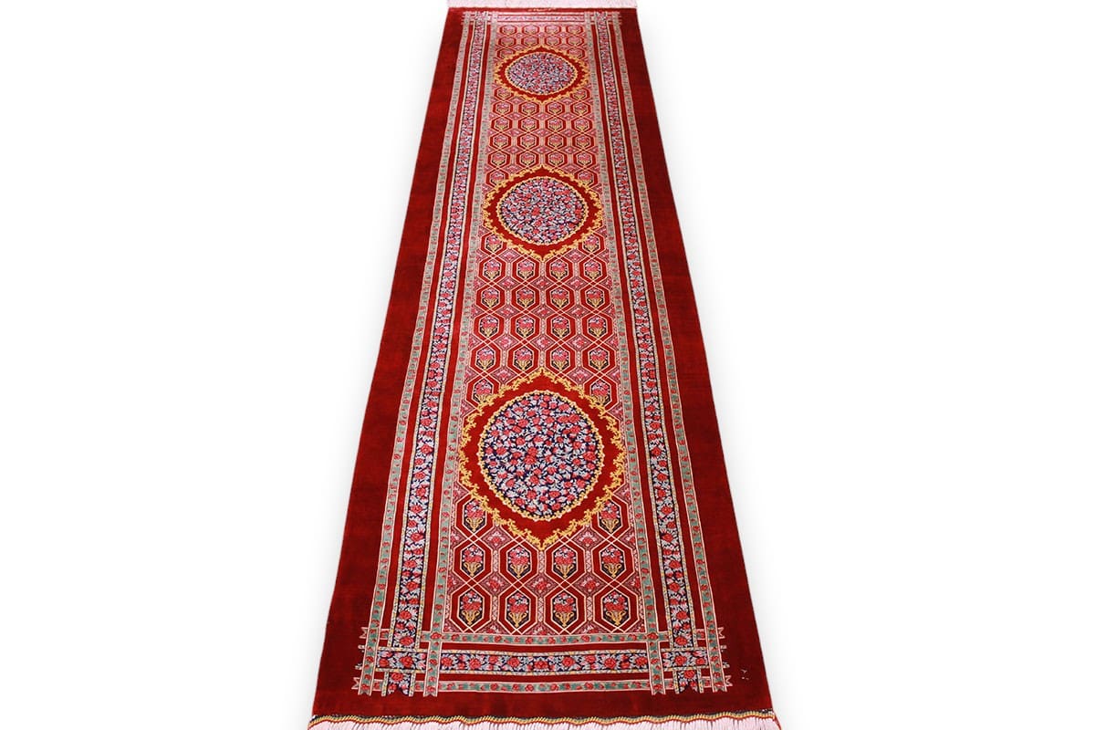 orientteppich-seidenteppich-laufer-ghom-310x81-cm-naturfarben-handgeknupft-14 Qom Persian Rug — handmade, Silk