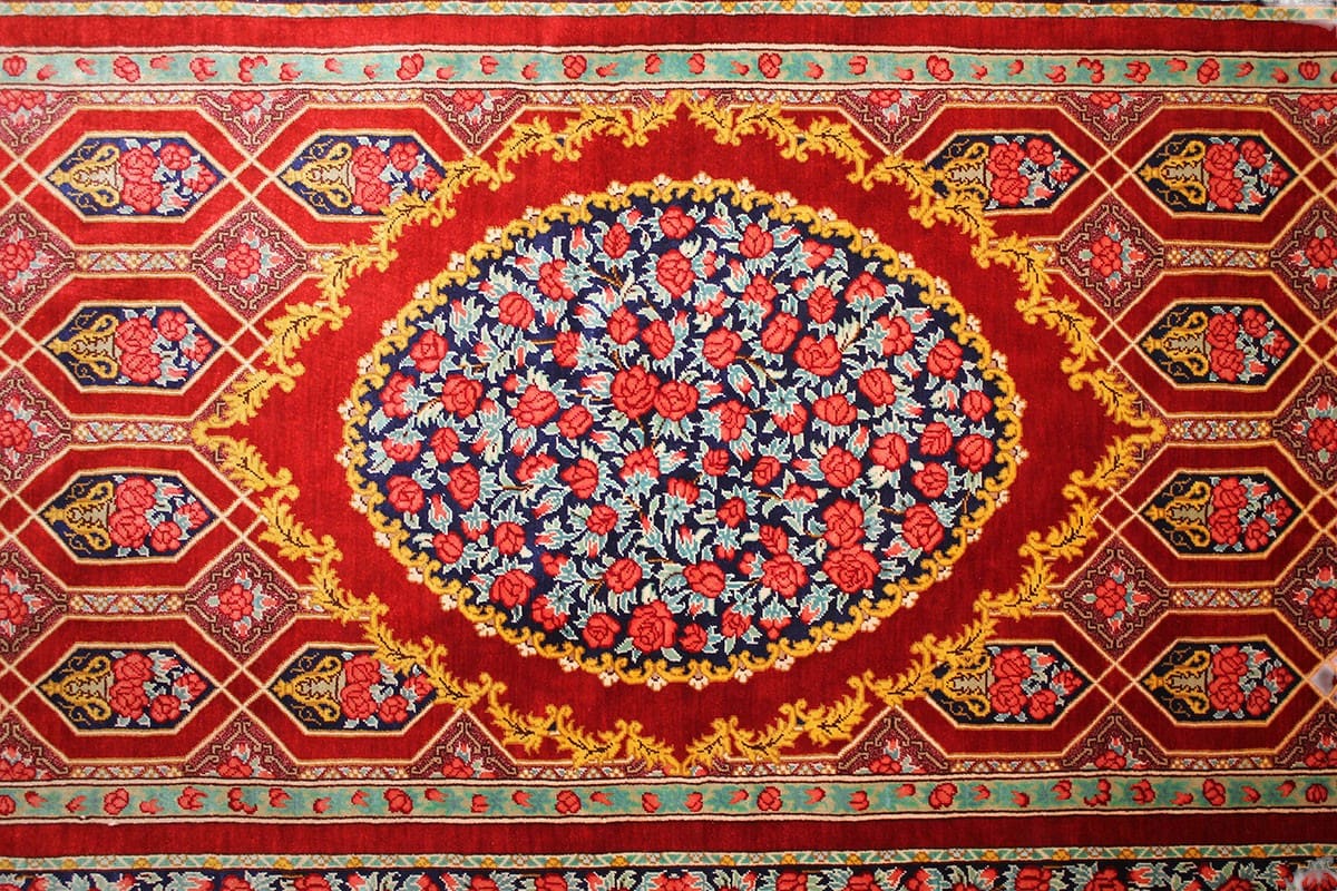 orientteppich-seidenteppich-laufer-ghom-310x81-cm-naturfarben-handgeknupft-16 Qom Persian Rug — handmade, Silk