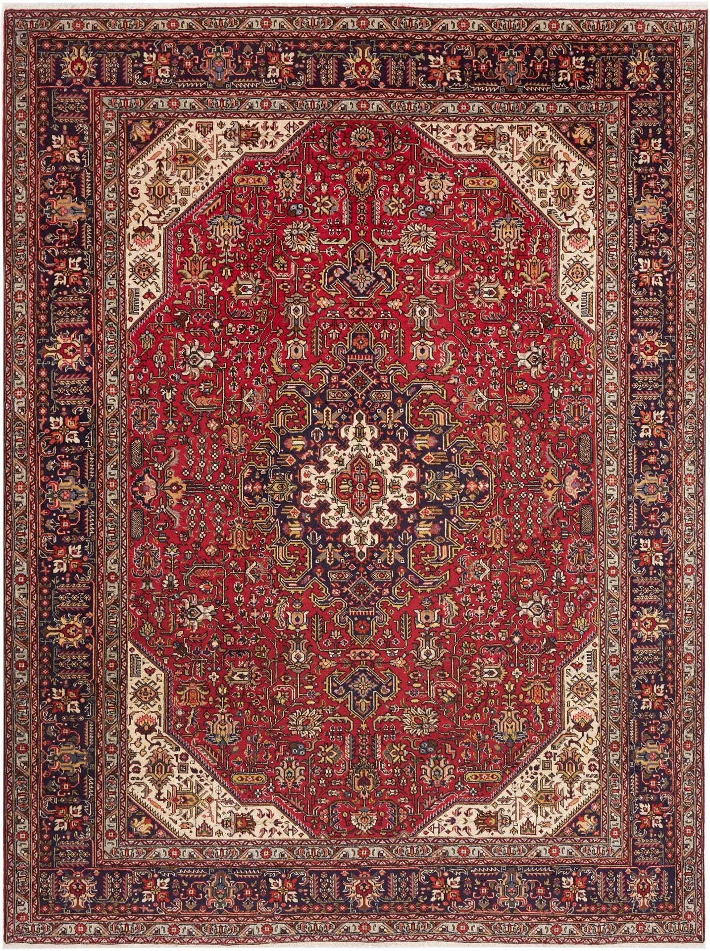 eleganter-tabriz-teppich-251-x-334cm-schurwolle-handgeknupft Tabriz Persian Rug — hand-knotted, 251 × 334 cm, Wool