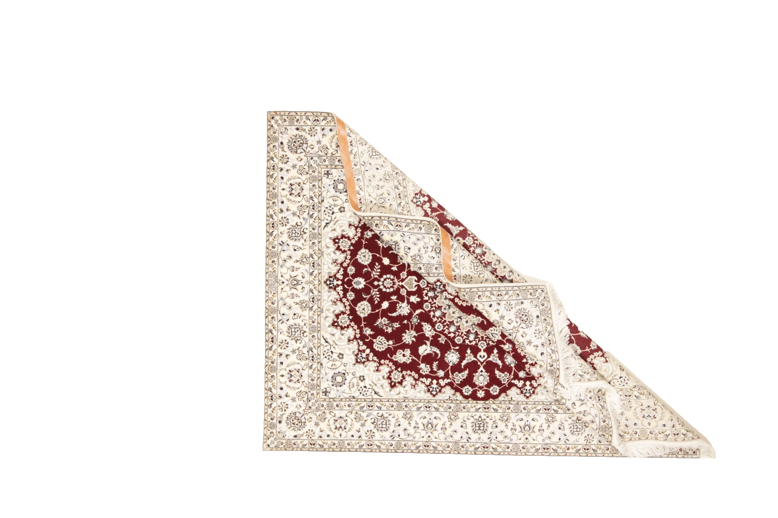 perserteppich-nain-6-la-202-x-159-cm-seide-handgeknupft-3 Nain Persian Rug — hand-knotted, 200 × 158 cm, Wool & Silk
