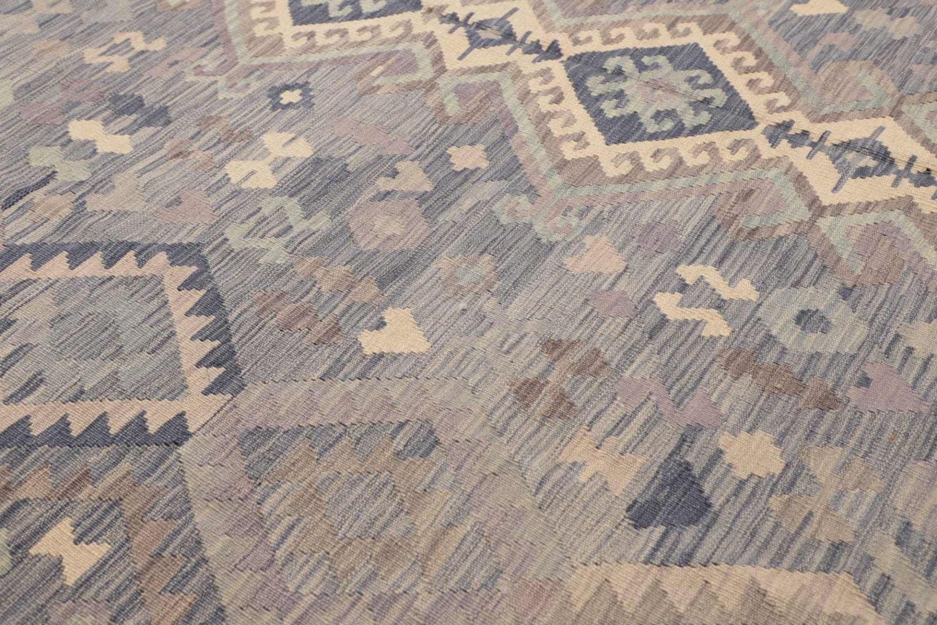 Hand-Woven Wool Kilim Pakistani Rug, 246 × 336 cm