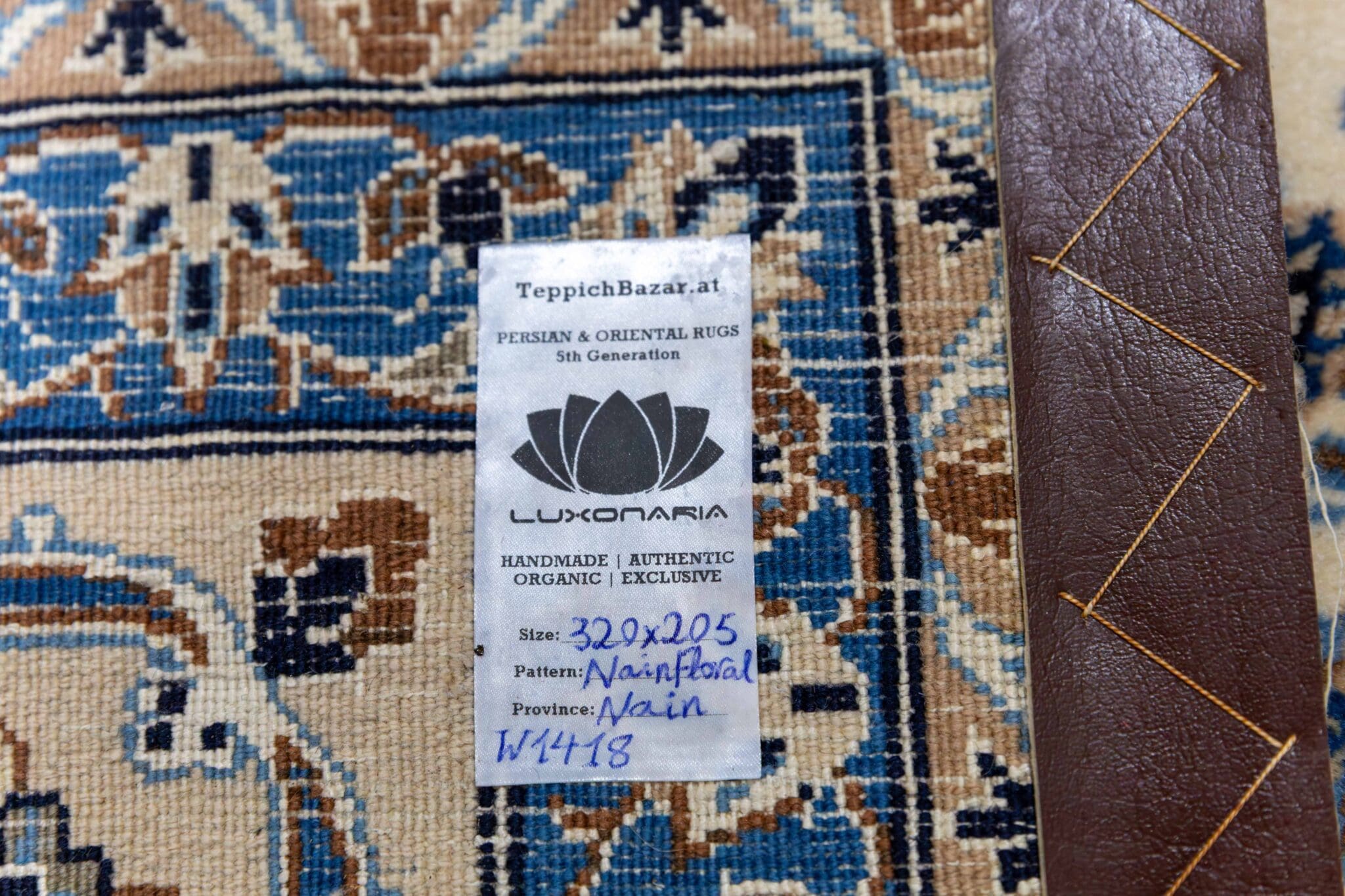 Hand-Knotted Wool Nain Persian Rug, 320 × 205 cm