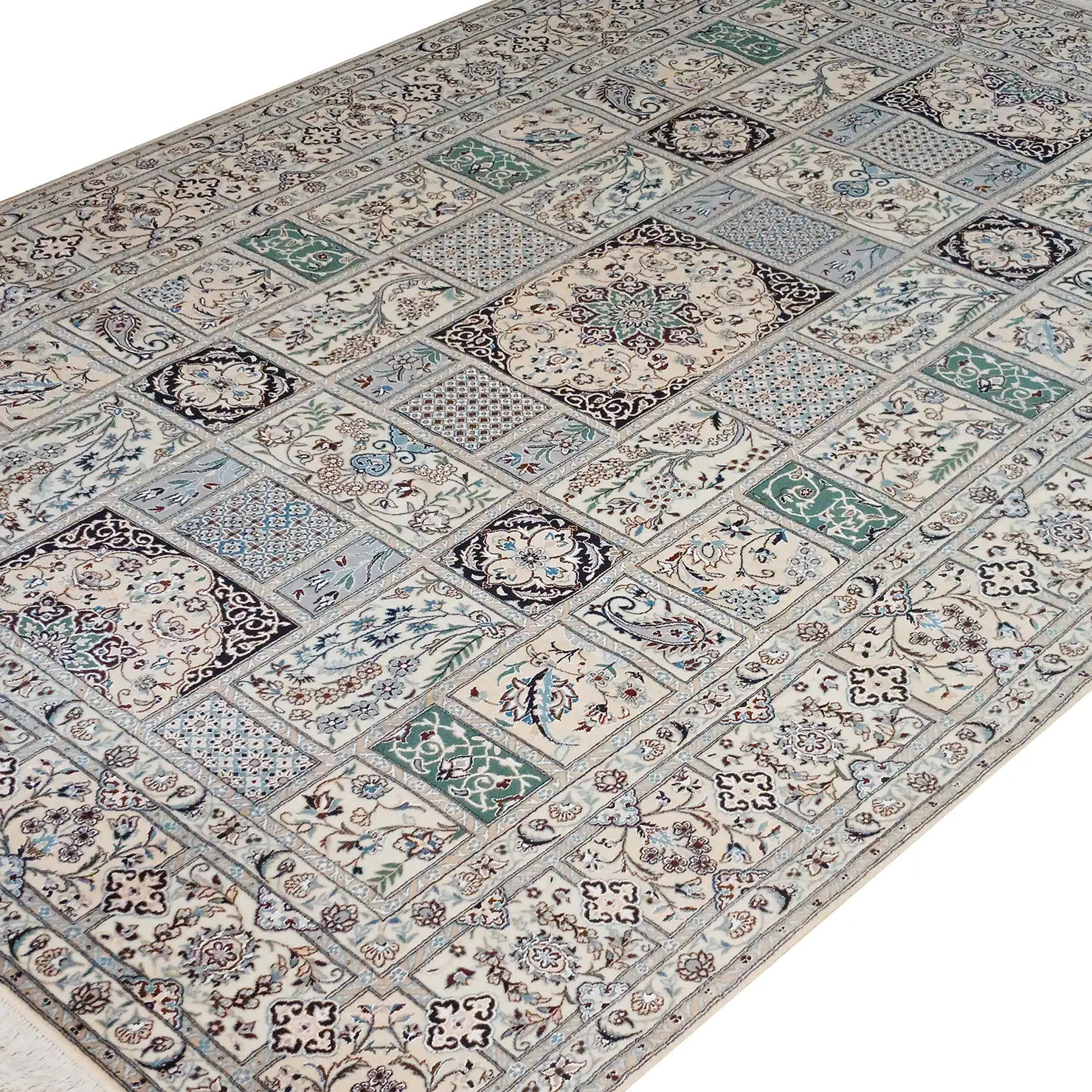 perserteppich-nain-6la-208-x-307-cm-schurwolle-seide-handgeknupft Hand-Knotted Wool & Silk Nain Persian Rug, 208 × 307 cm