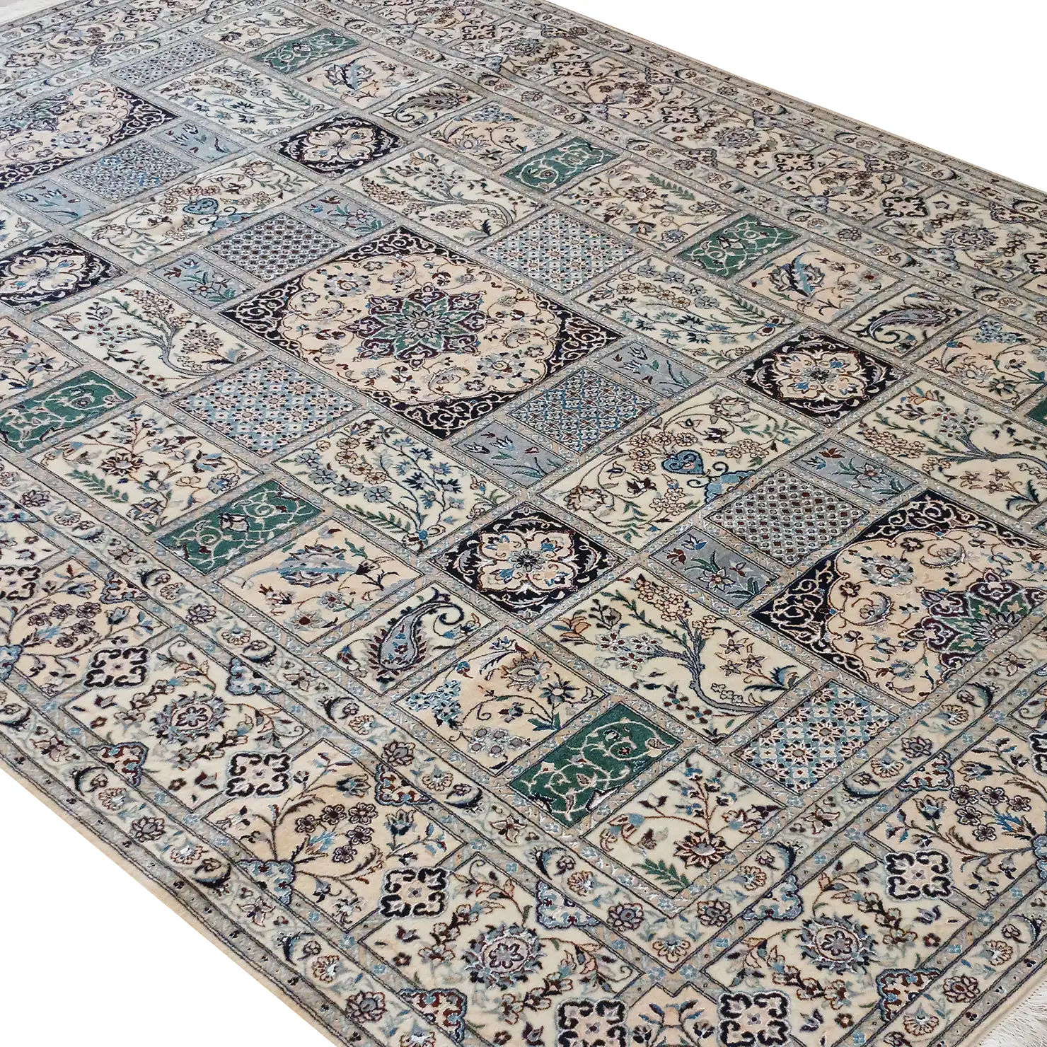 perserteppich-nain-6la-208-x-307-cm-schurwolle-seide-handgeknupft-1 Hand-Knotted Wool & Silk Nain Persian Rug, 208 × 307 cm