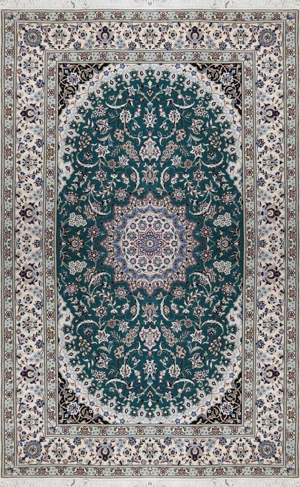 Nain Persian Rug — hand-knotted, 202 × 130 cm, Wool