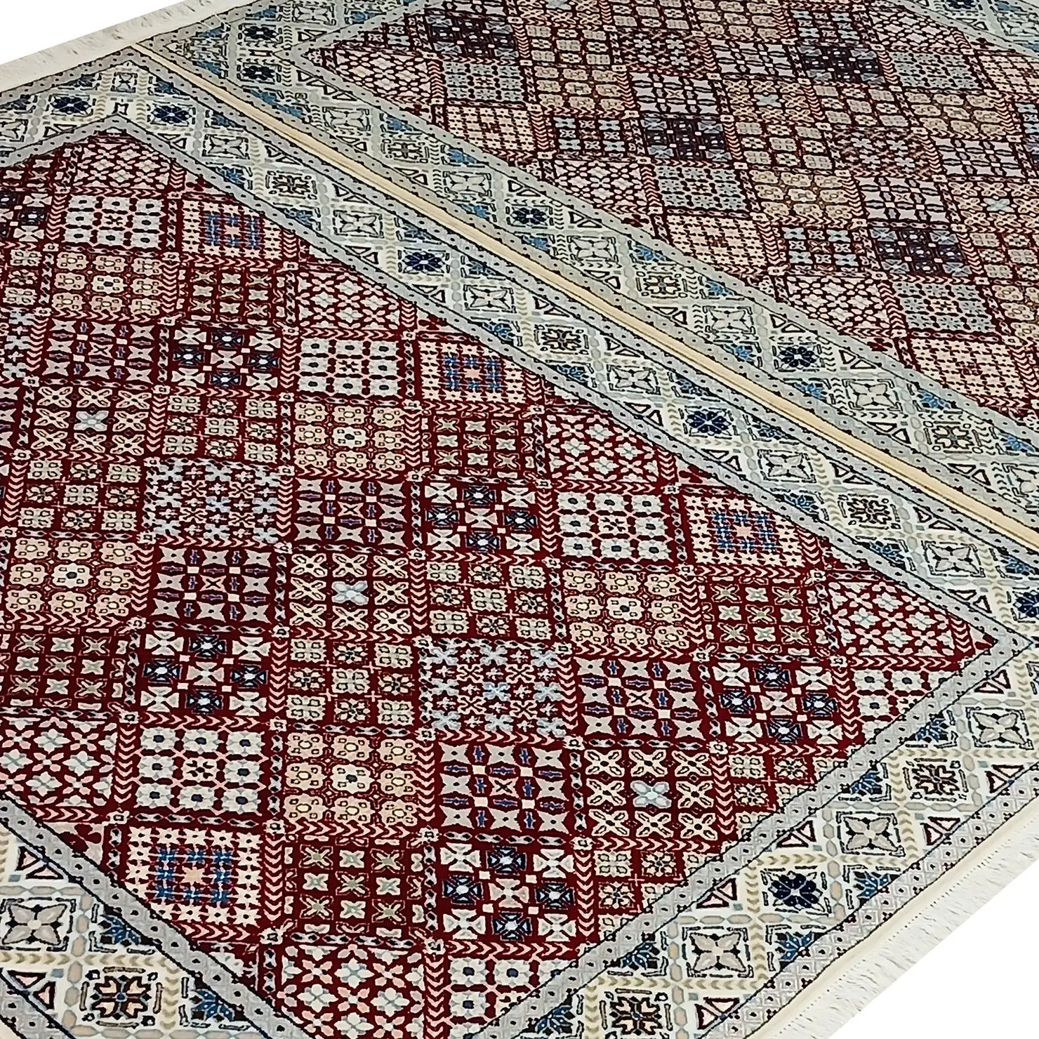 perserteppich-nain-6la-129-x-195-cm-wolle-seide-handgeknupft Nain Persian Rug 129 × 195 cm, Wool, hand-knotted