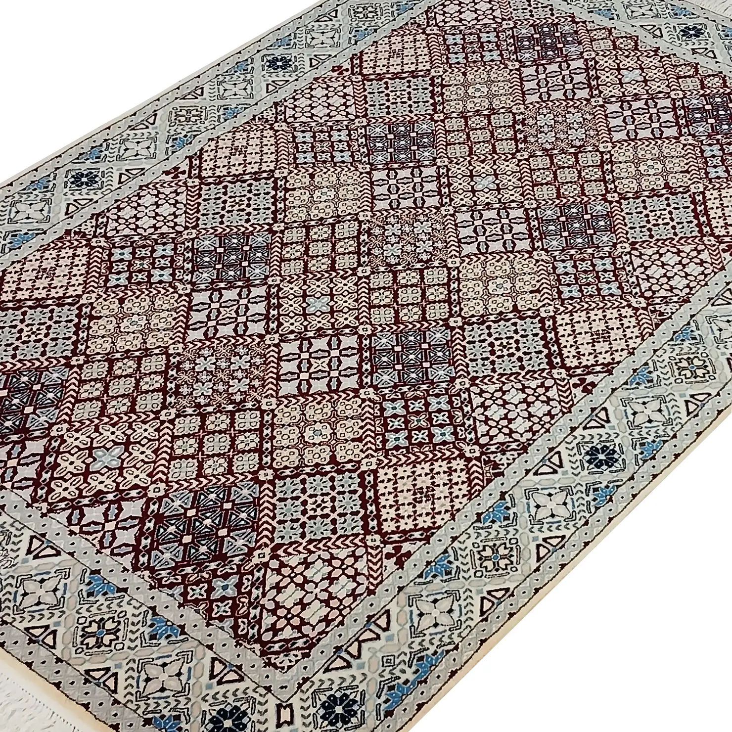 perserteppich-nain-6la-129-x-195-cm-wolle-seide-handgeknupft-3 Nain Persian Rug 129 × 195 cm, Wool, hand-knotted
