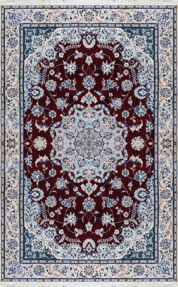 perserteppich-nain-121-x-187-cm-seide-wolle-handgeknupft-lacheln-2 Hand-Knotted Wool & Silk Nain Persian Rug, 121 × 187 cm