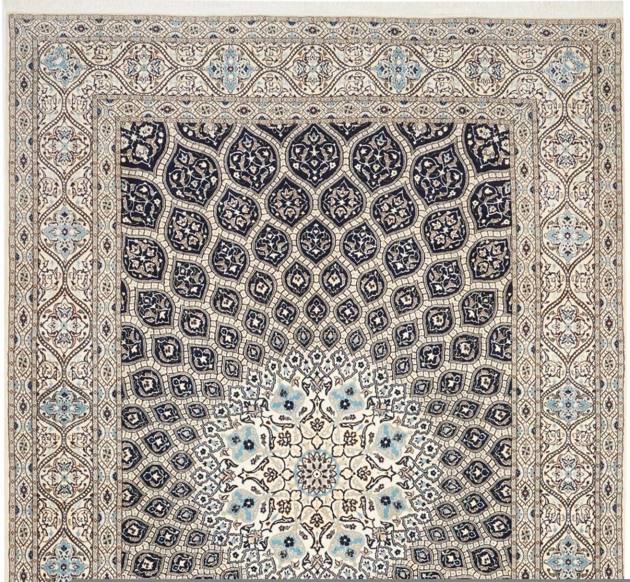 Nain Persian Rug — hand-knotted, 213 × 311 cm, Wool