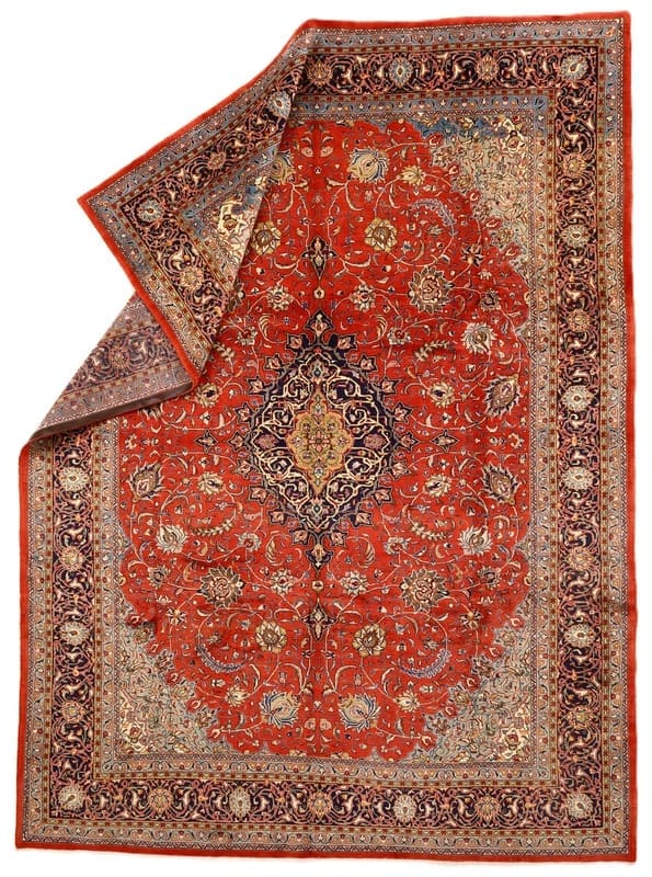 Sarouk Farahan Persian Rug — hand-knotted, 383 × 284 cm, Wool