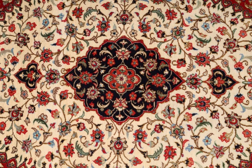 Qom Persian Rug 156 × 104 cm, Wool, hand-knotted