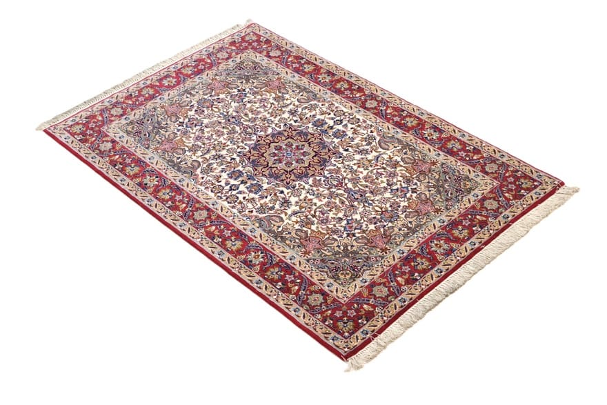 perserteppich-isfahan-164-x-109-cm-wolle-handgeknupft-elegant-7 Hand-Knotted Wool Isfahan Persian Rug, 164 × 109 cm